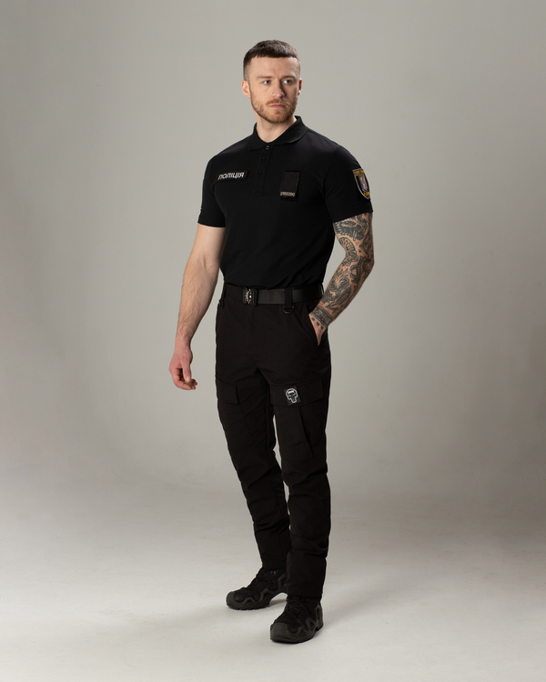 ТАКТИЧЕСКИЙ КОМПЛЕКТ(ФУТБОЛКА ПОЛО ТАКТИЧЕСКАЯ BEZET ЧЕРНЫЙ,БРЮКИ КАРГО ТАКТИЧЕСКИЕ BEZET КАПЕЛАН ЧЕРНЫЙ,РЕМЕНЬ ТАКТИЧЕСКИЙ BEZET BUTTERFLY 2.0 ЧЕРНЫЙ)