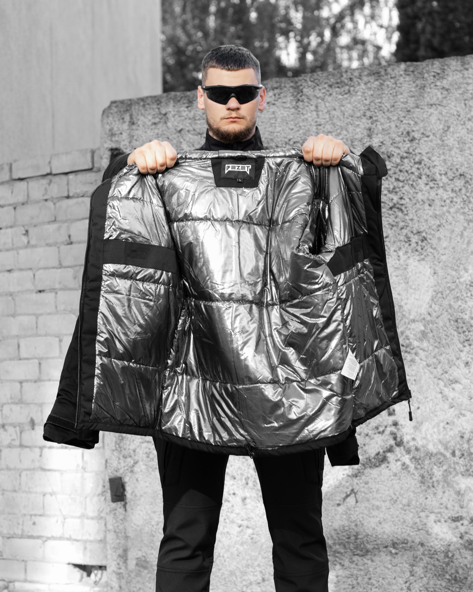 Куртка тактична зимова BEZET Штурм чорний - Фото 9