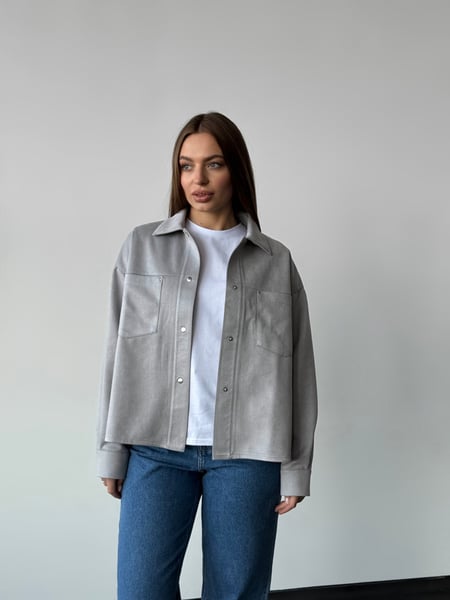 Сорочка жіноча замшева Reload - Mohito, світло-сірий