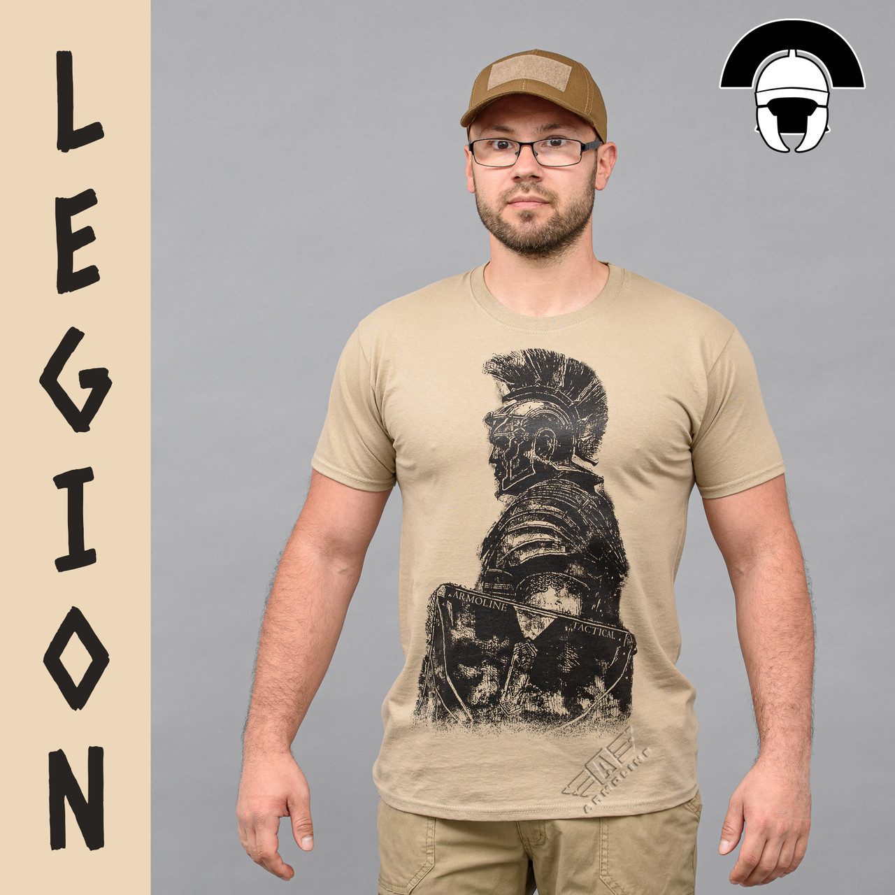 Футболка з принтом "LEGION" KHAKI Armoline
