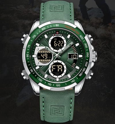 Чоловічий тактичний годинник Naviforce Fly Army Green Бест Тайм - Фото 10