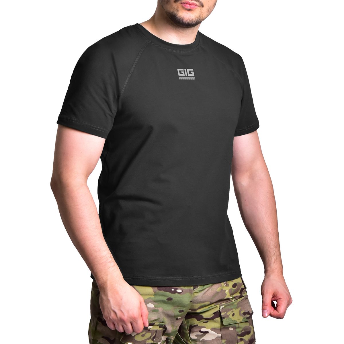Футболка реглан Tactical Urban Tee Чорний GIG MILITARY