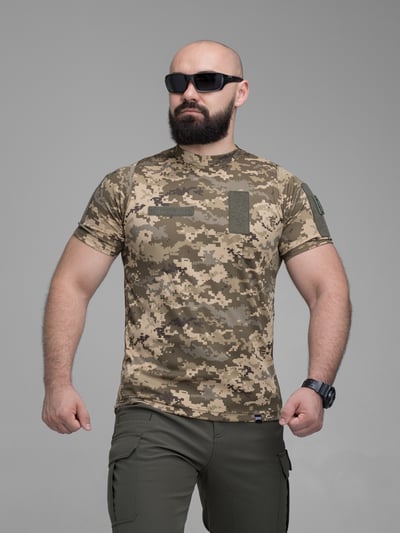 Футболка швидкосохнуча тактична BEZET піксель - Фото 2