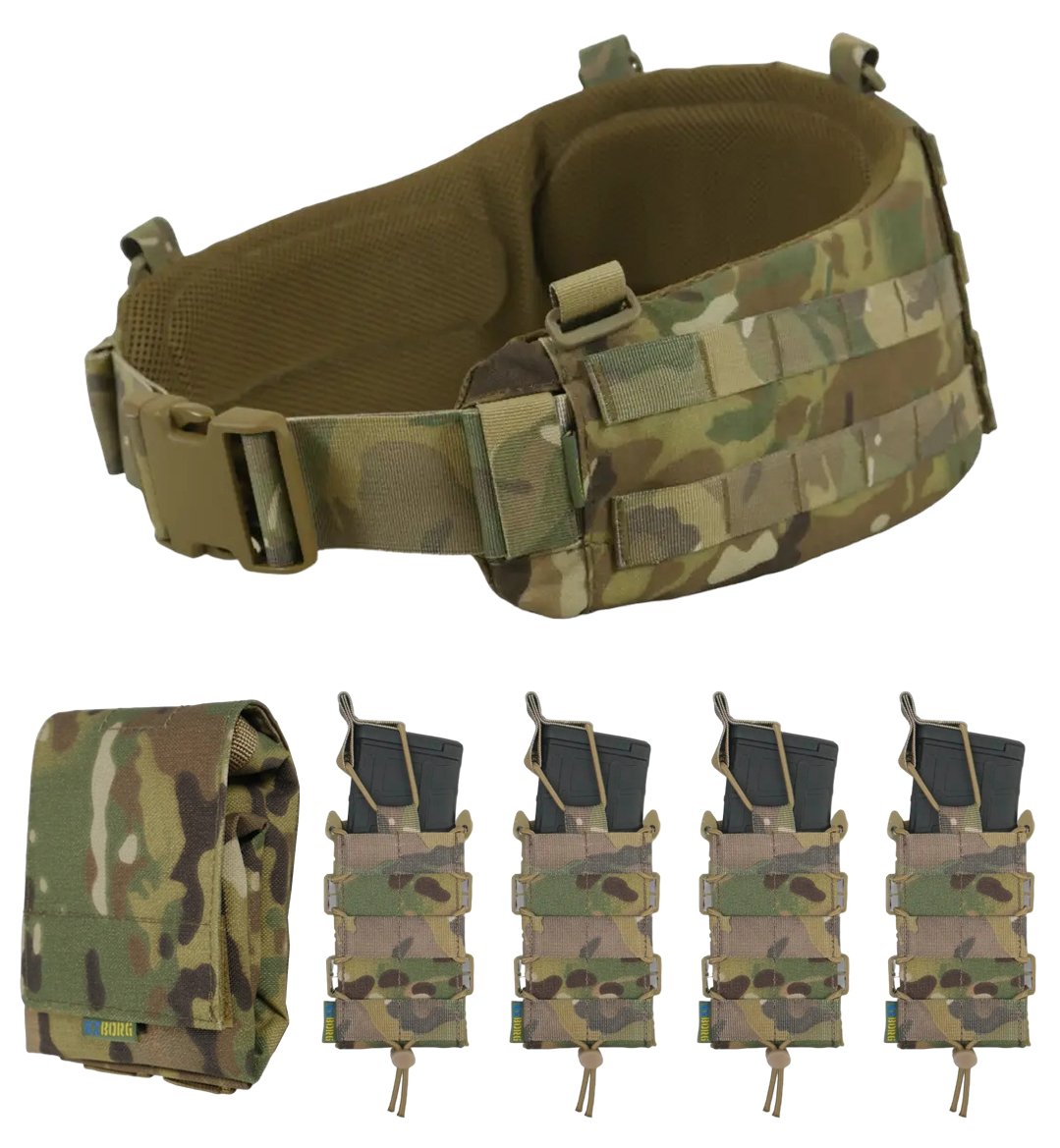 Набор Пояс РПС мультикам Kiborg R-1 GEN.2(S) + подсумки KIBORG