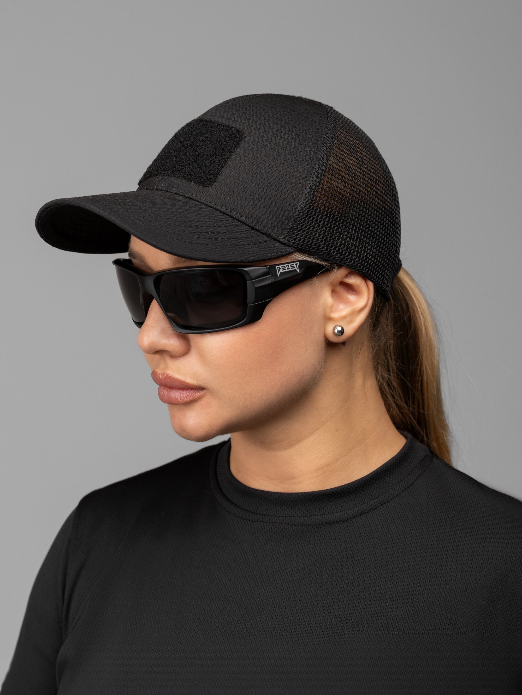 Бейсболка тактична жіноча BEZET Ranger чорний - Фото 2