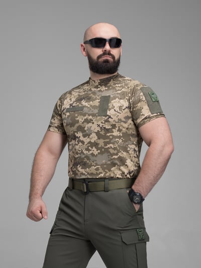 Футболка швидкосохнуча тактична BEZET піксель - Фото 4
