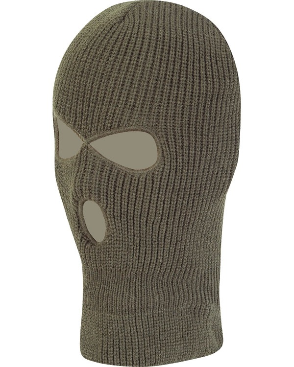 Балаклава KOMBAT UK 3 Hole Balaclava оливковий KOMBAT