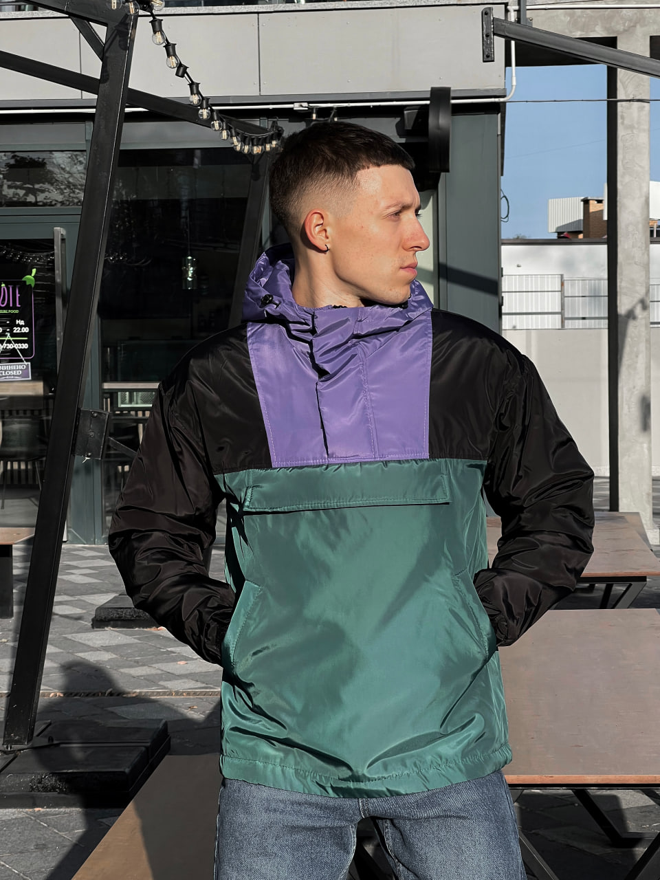 Чоловічий утеплений анорак Reload Rave - темнозелений VIDLIK