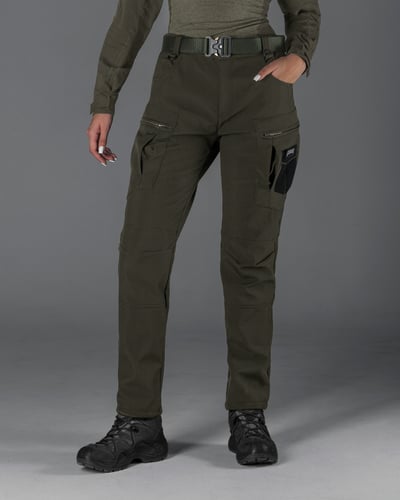 Зимові штани карго тактичні Softshell BEZET Ешелон хакі - Фото 1
