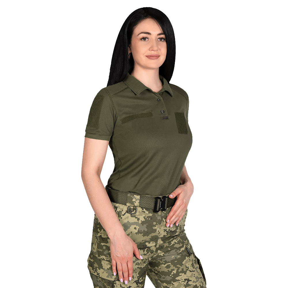 Поло жіноче Camotec Pani Army ID LT Хакі KOMBAT