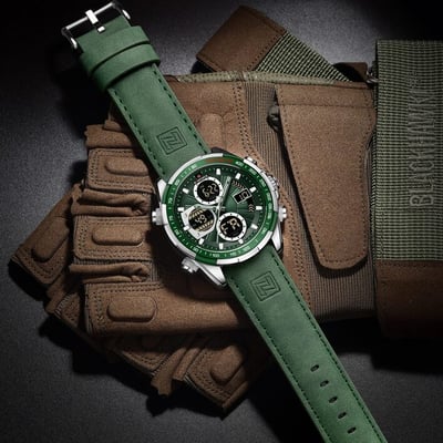 Чоловічий тактичний годинник Naviforce Fly Army Green Бест Тайм - Фото 17