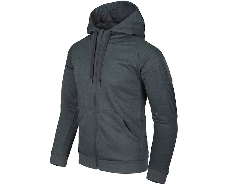 Кофта Helikon-Tex Urban Hoodie - Fullzip Melange Black-Grey