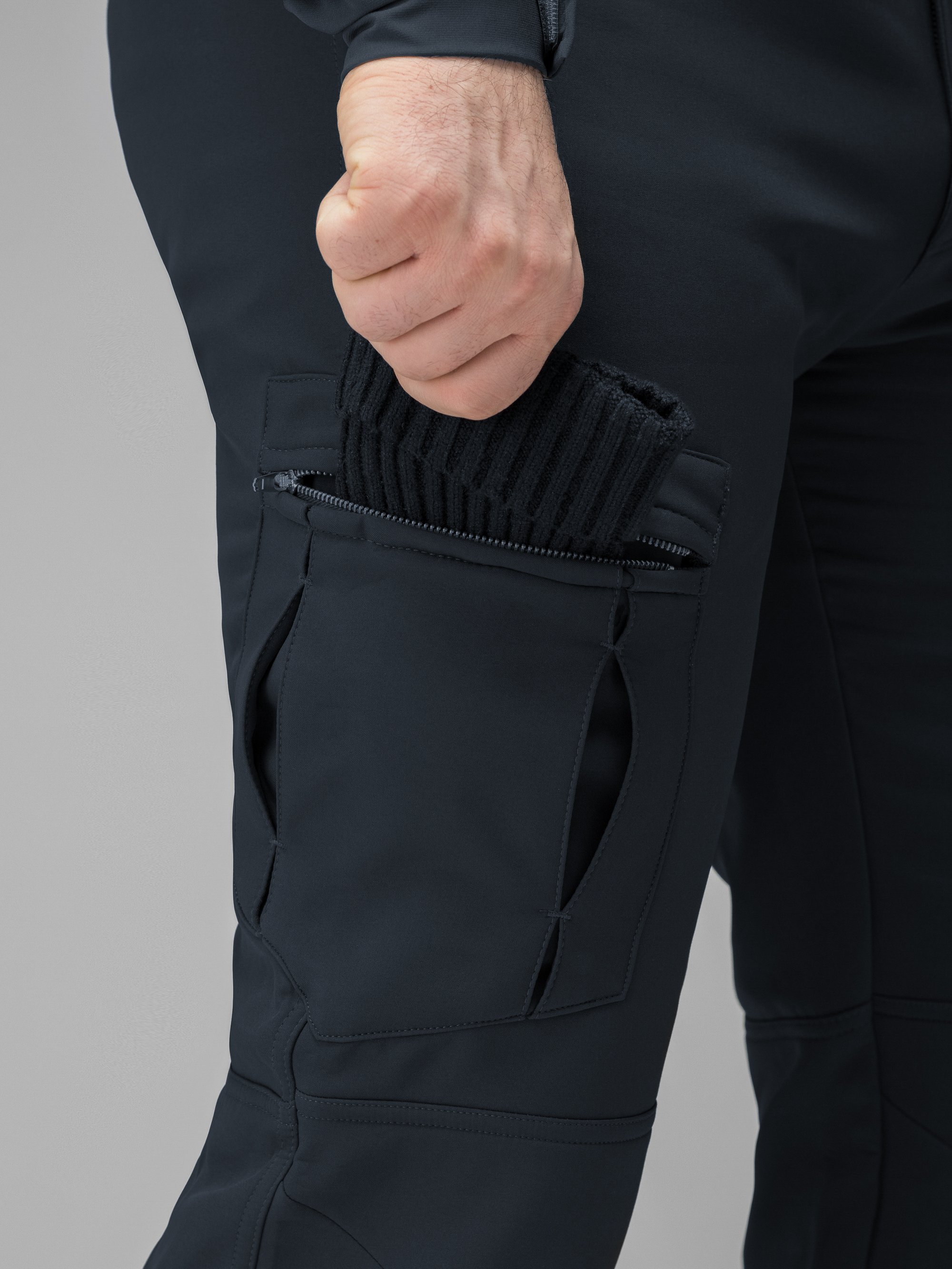 Зимові штани карго тактичні Softshell BEZET Ешелон синій - Фото 23