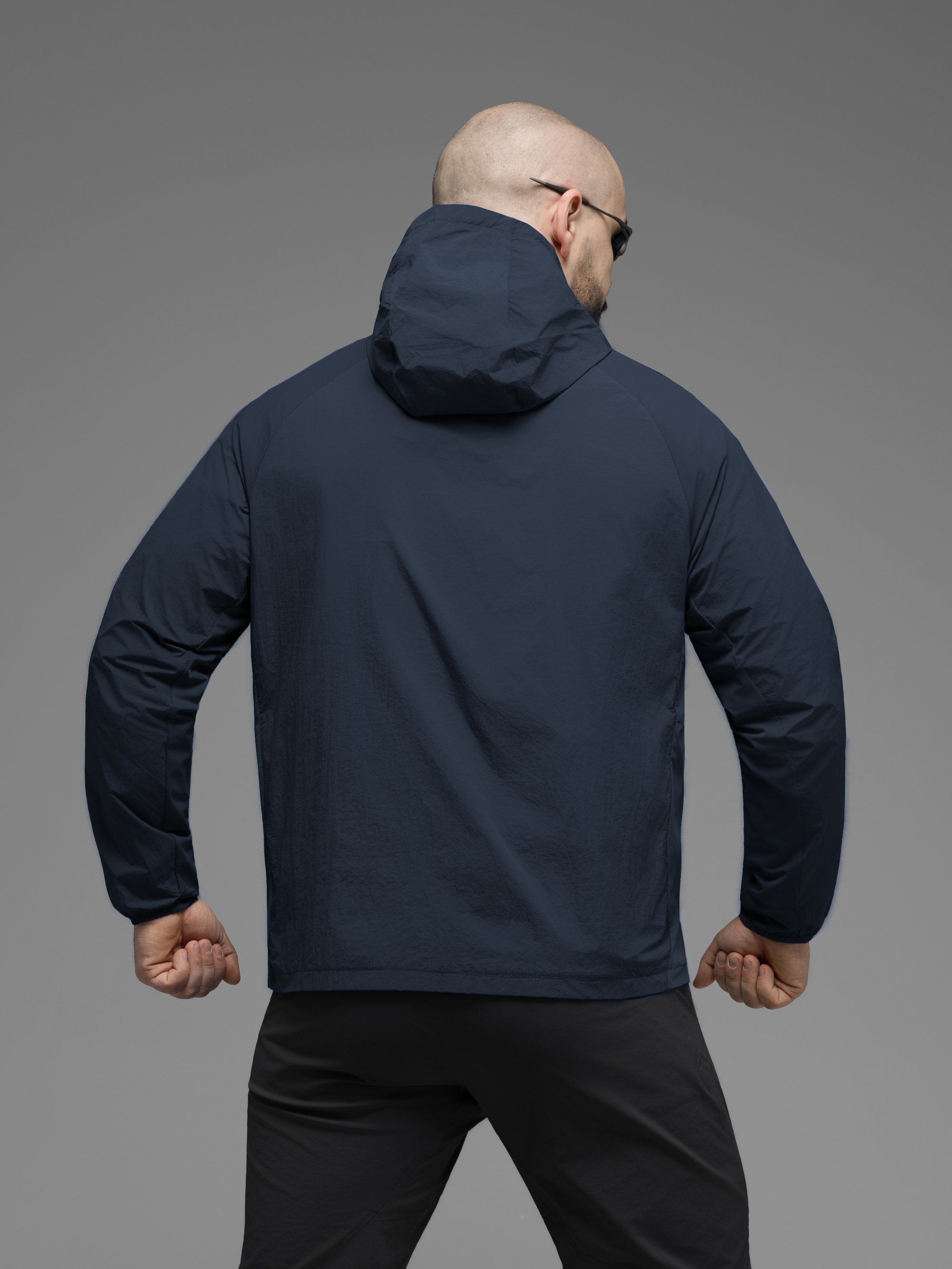 Куртка вітрівка BEZET Solguard UV 100 синій - Фото 4