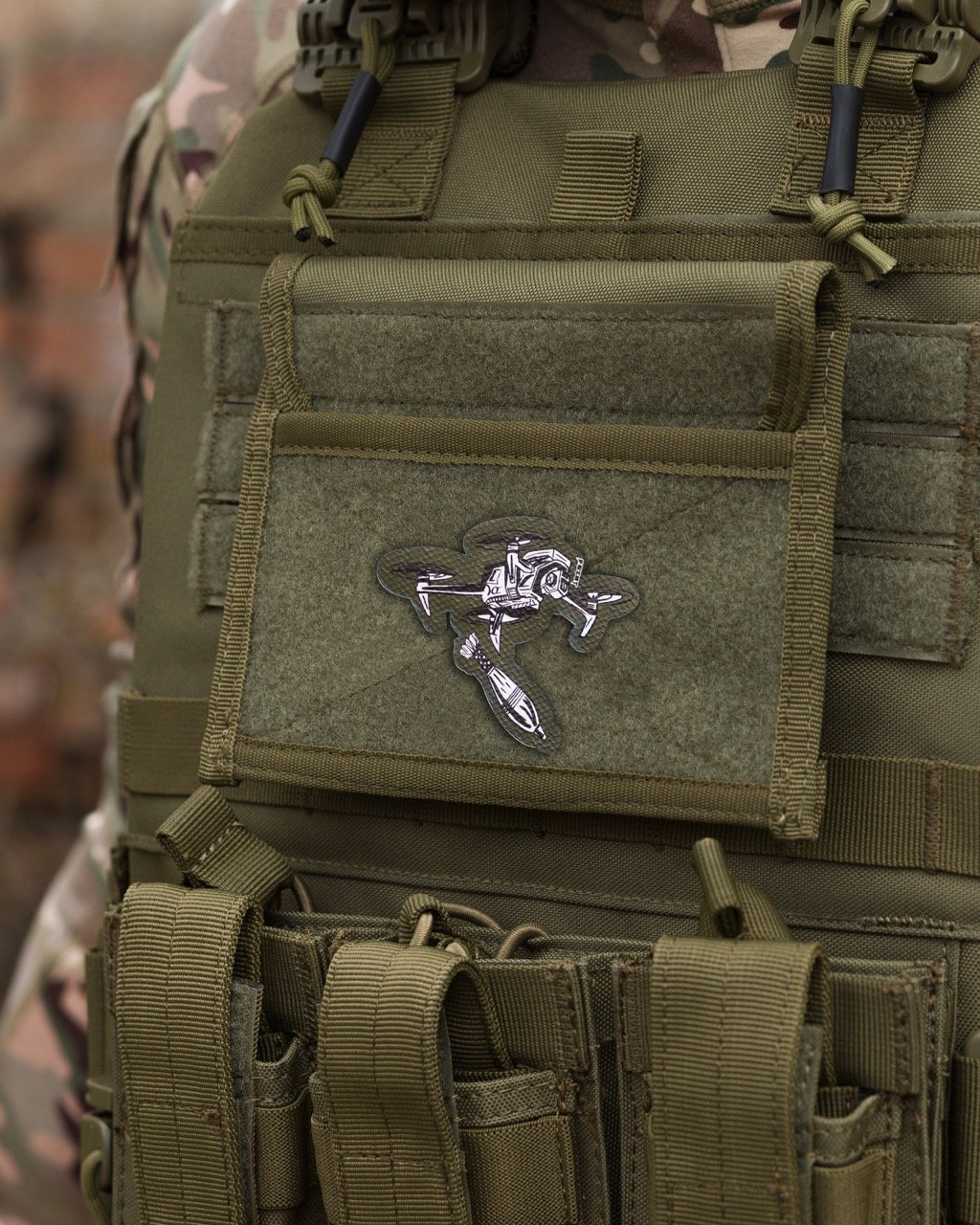 Шеврон BEZET тактичний Дрон хакі