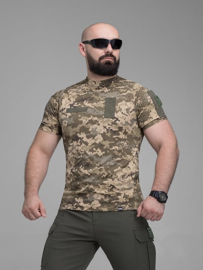 Футболка швидкосохнуча тактична BEZET піксель - Фото 1