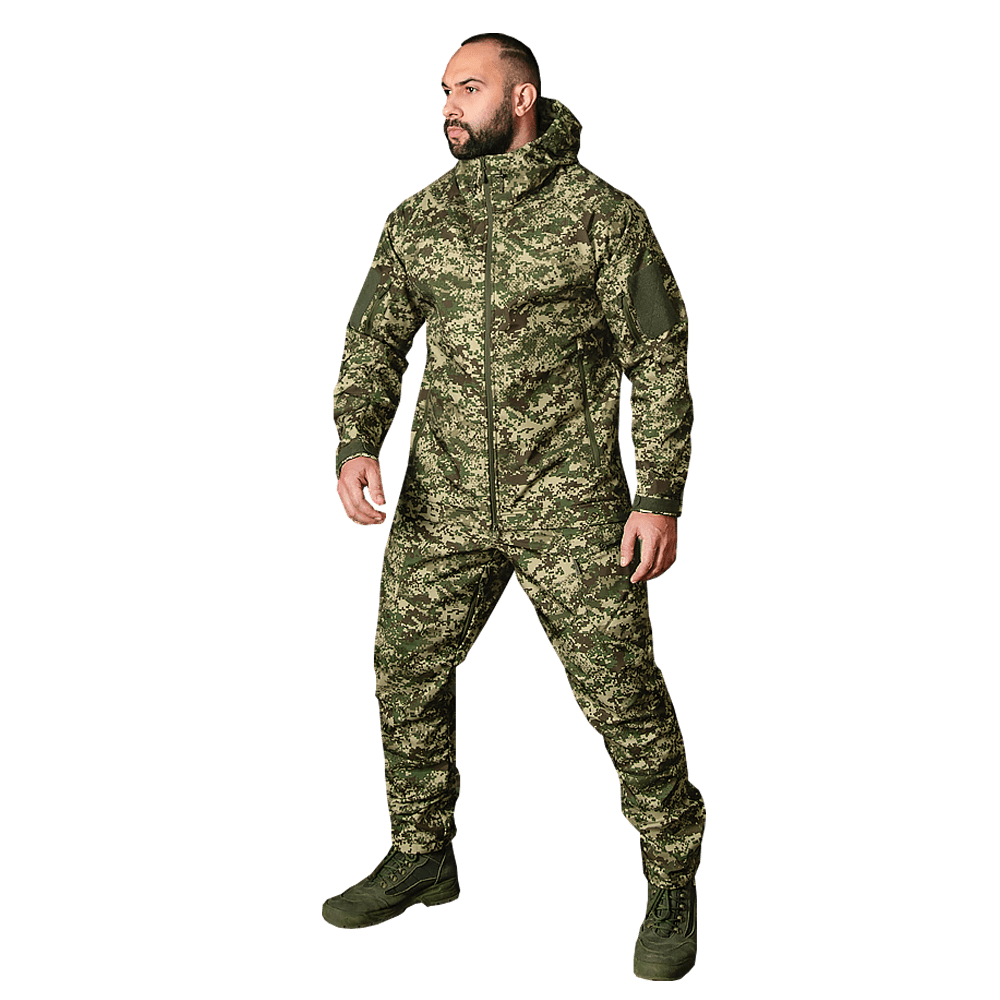 Костюм Camotec Stalker SoftShell Vent 2.0 камуфляж KOMBAT