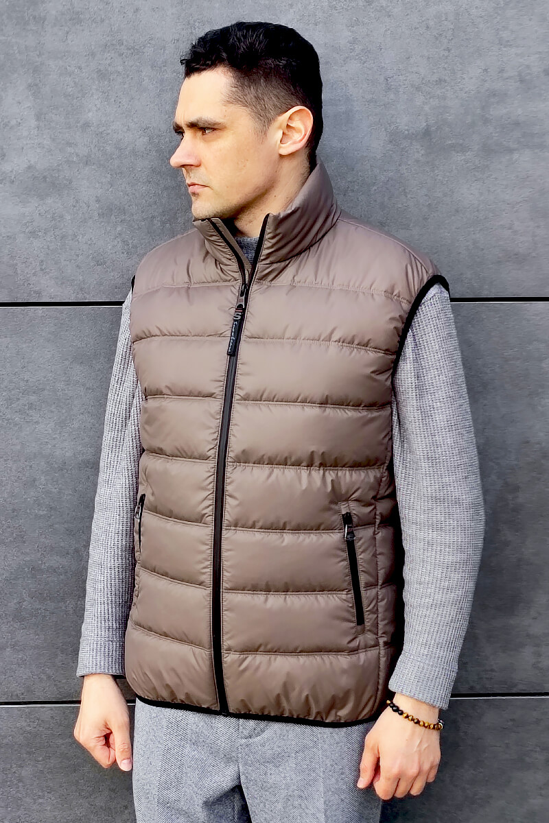 Жилет чоловічий коричневий SB-25205-brown-kava Suns House