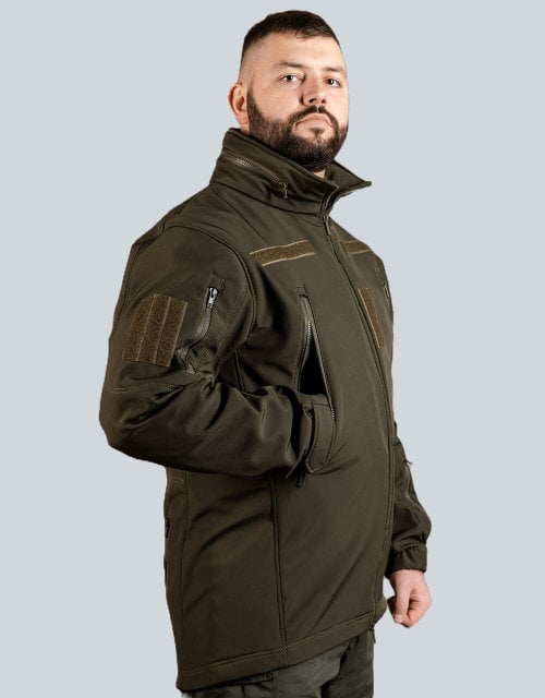Куртка тактична Soft Shell Патріот олива MILIGUS