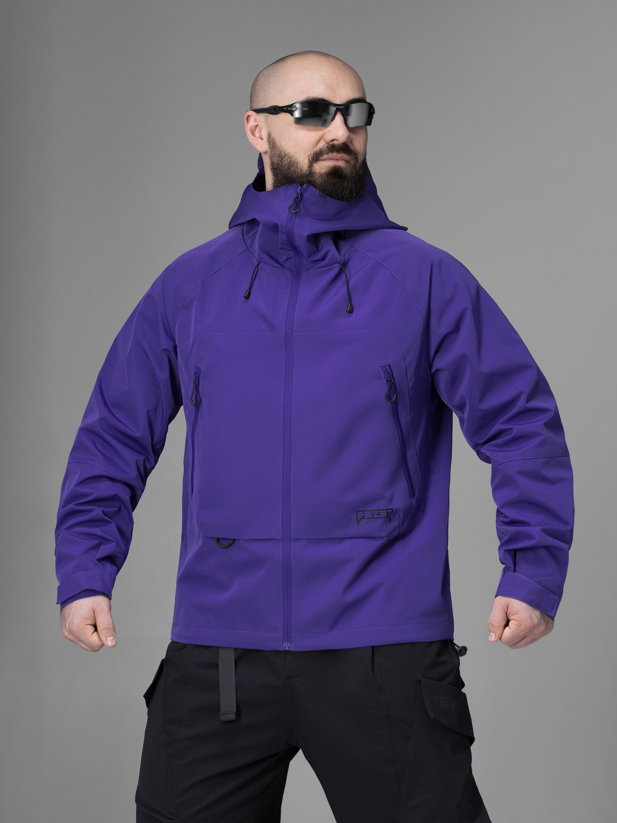 Куртка вітрівка BEZET Trail фіолетовий - Фото 1