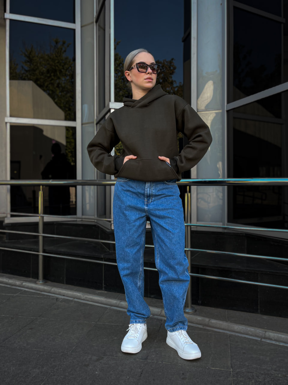 Джинси жіночі Reload - МОМ, блакитні