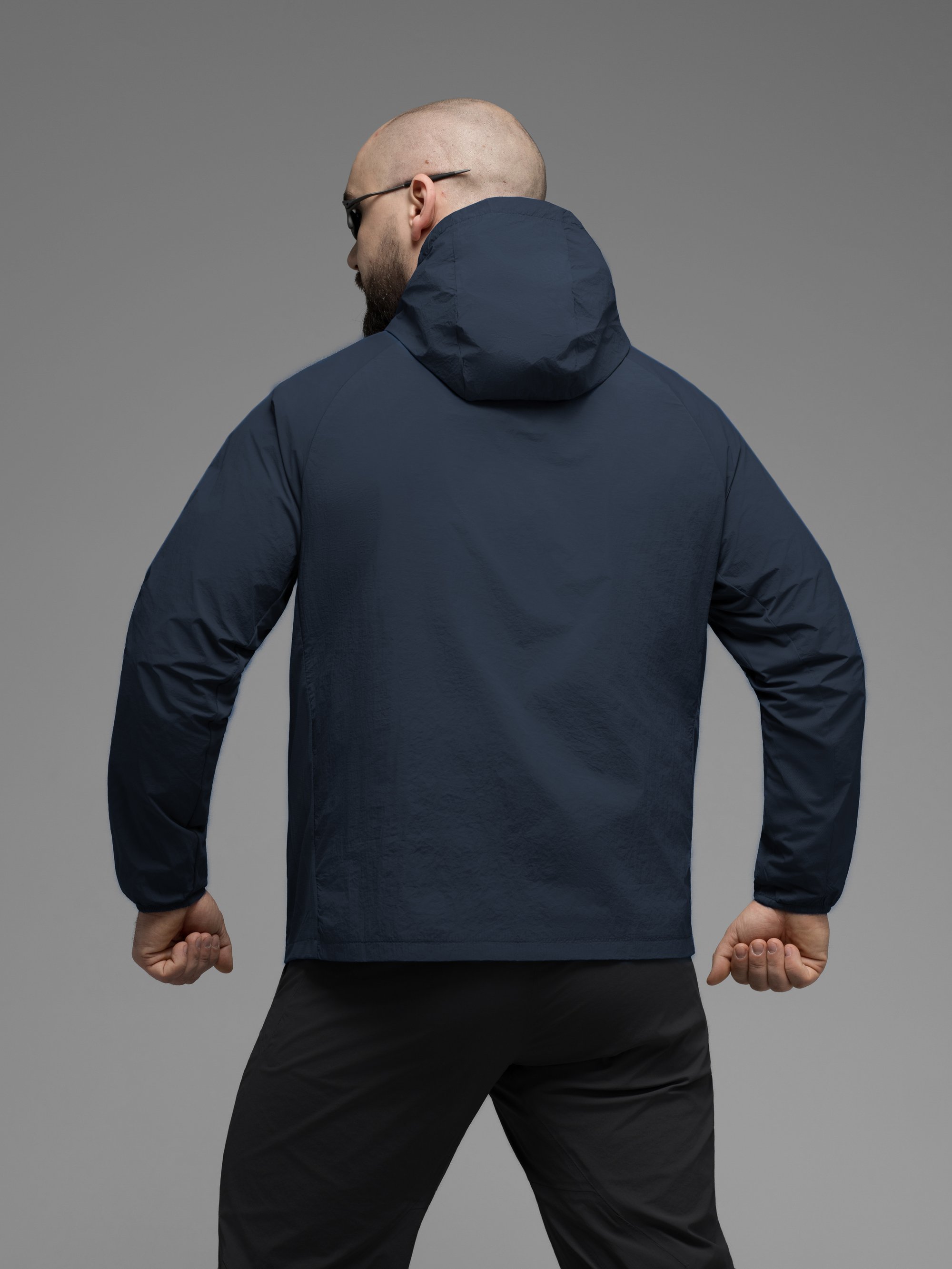 Куртка вітрівка BEZET Solguard UV 100 синій - Фото 3