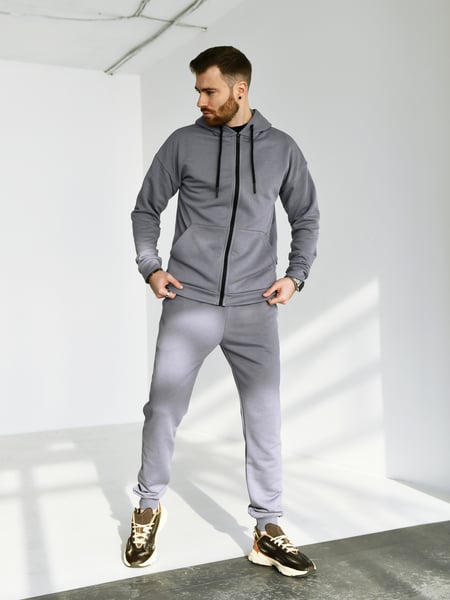 Чоловічий костюм на блискавці TM Zipper Petlia Сірий TEAMV
