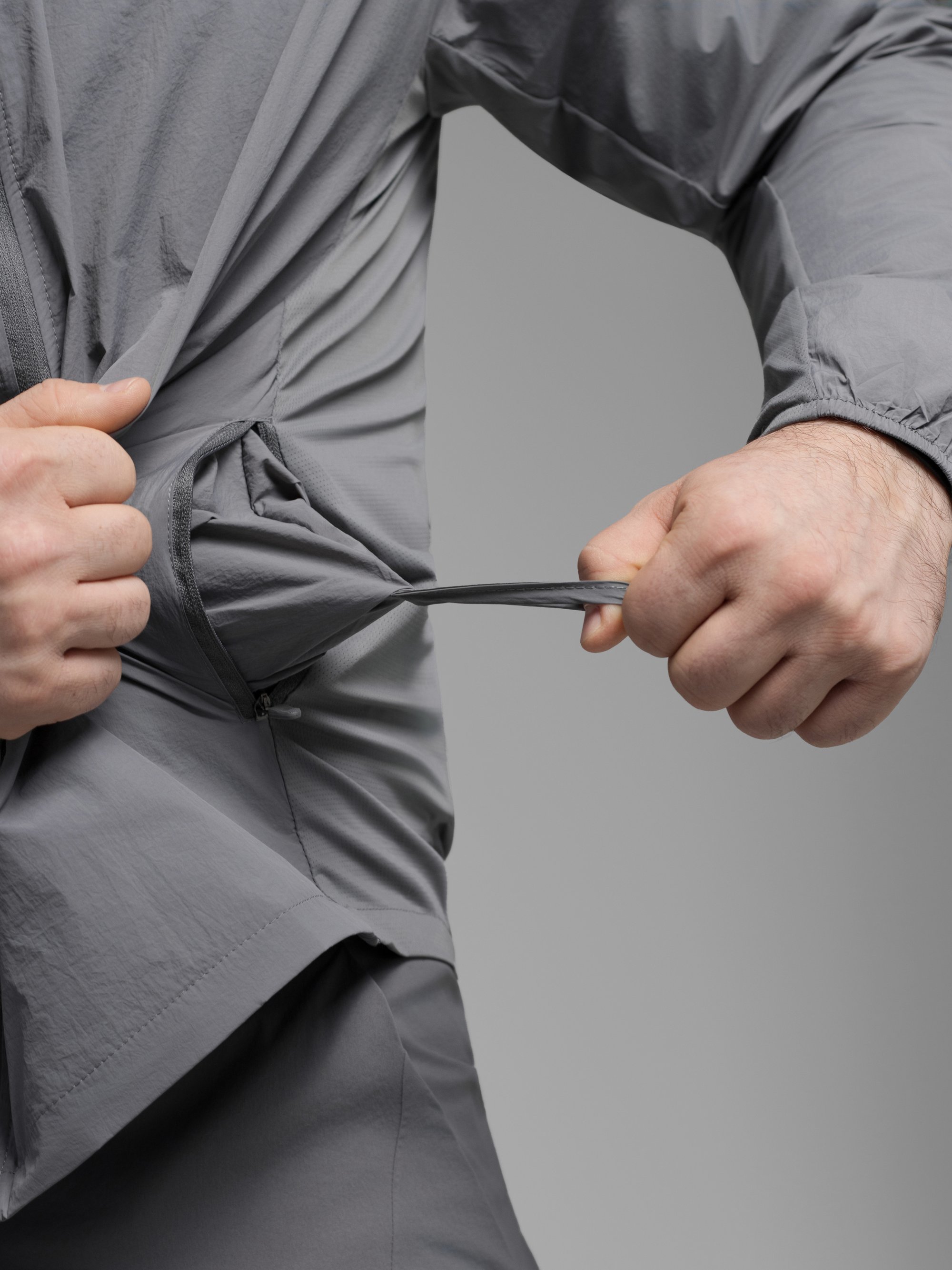 Куртка вітрівка BEZET Solguard UV 100 сірий - Фото 41