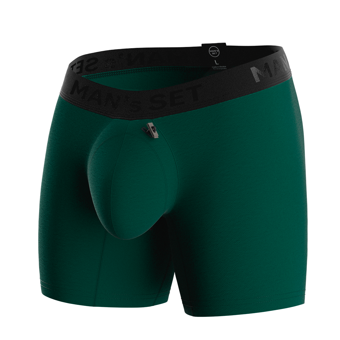 Чоловічі анатомічні боксери, Intimate PRO, Black Series, темно-зелений MansSet