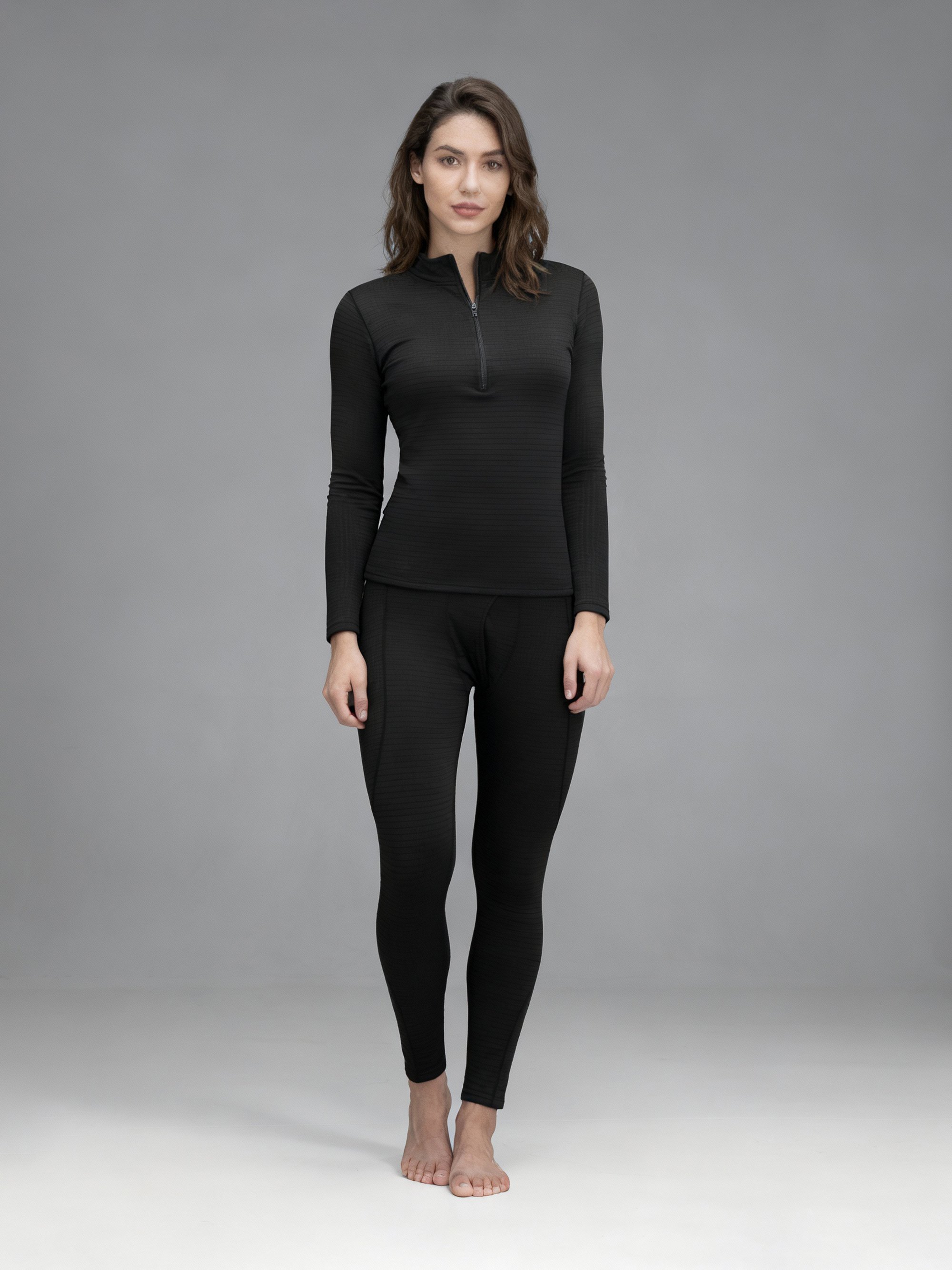 Термобілизна комплект жіночий BEZET 2 рівень чорний - Фото 3