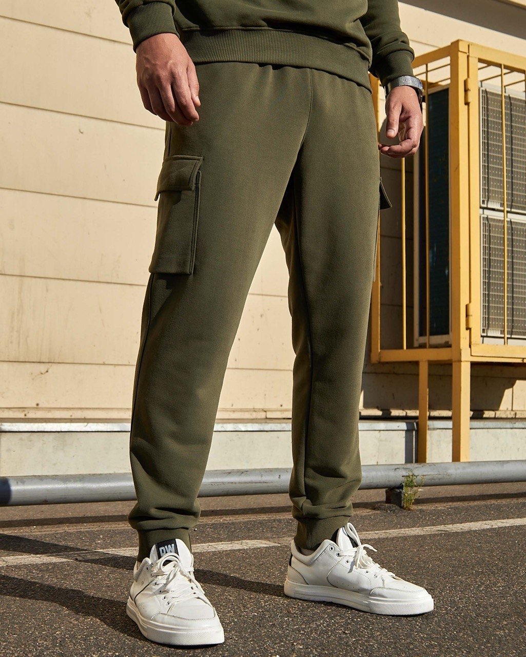Спортивні штани карго хакі Olymp