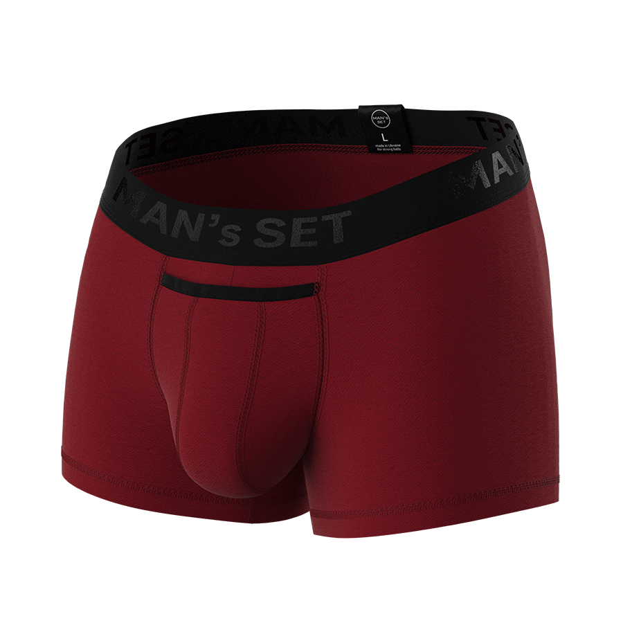 Мужские анатомические боксеры Anatomic Classic Black Series, бордовый MansSet