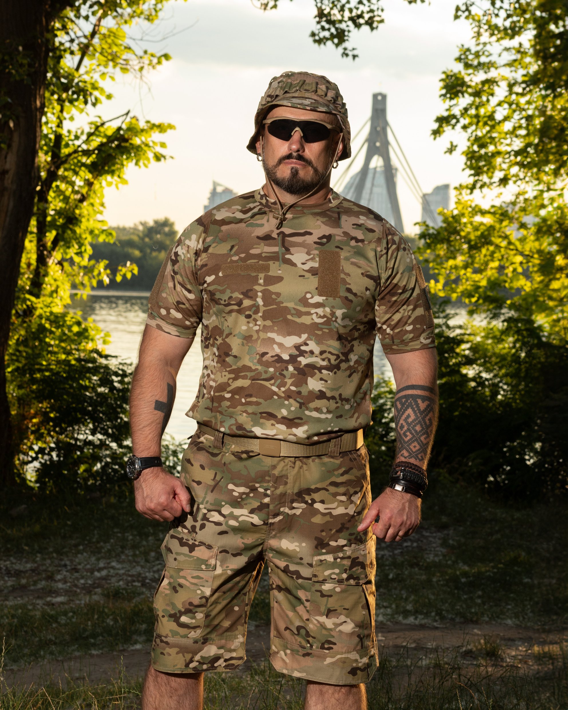 КОМПЛЕКТ (ФУТБОЛКА ШВИДКОСОХНУЧА ТАКТИЧНА BEZET МУЛЬТИКАМ, ШОРТИ КАРГО ТАКТИЧНІ BEZET MILITARY МУЛЬТИКАМ) - Фото 10