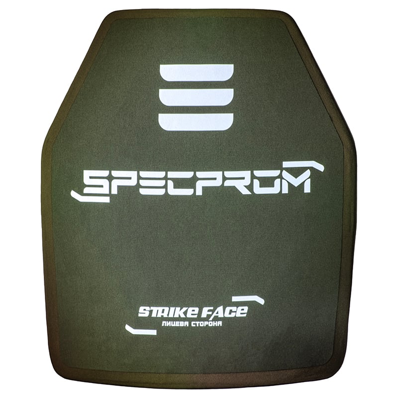 Керамічна бронеплита SPECPROM 5-го класу 2.9 кг, 26 х 33 см Олива