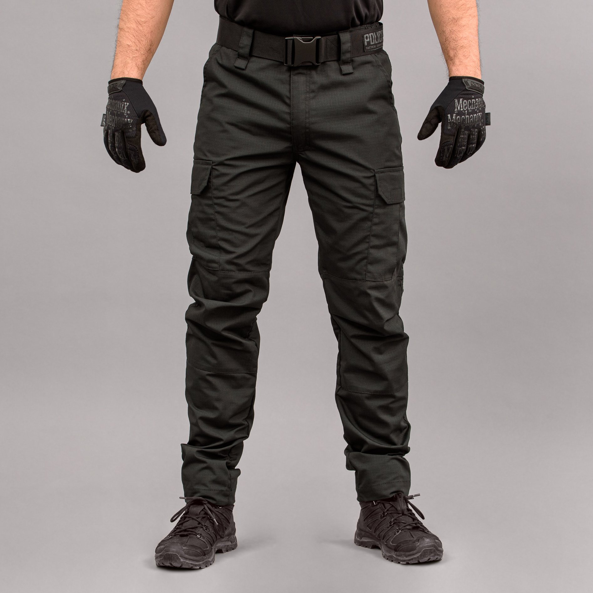 Штани тактичні "POLICE" BLACK з ременем 5см Armoline