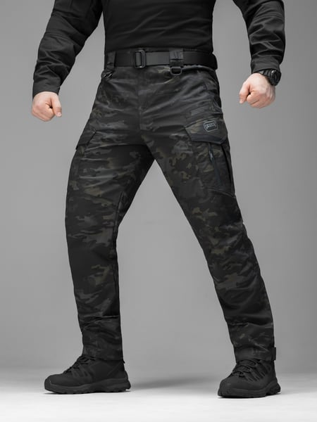 Брюки карго тактичні BEZET Onyx чорний мультикам