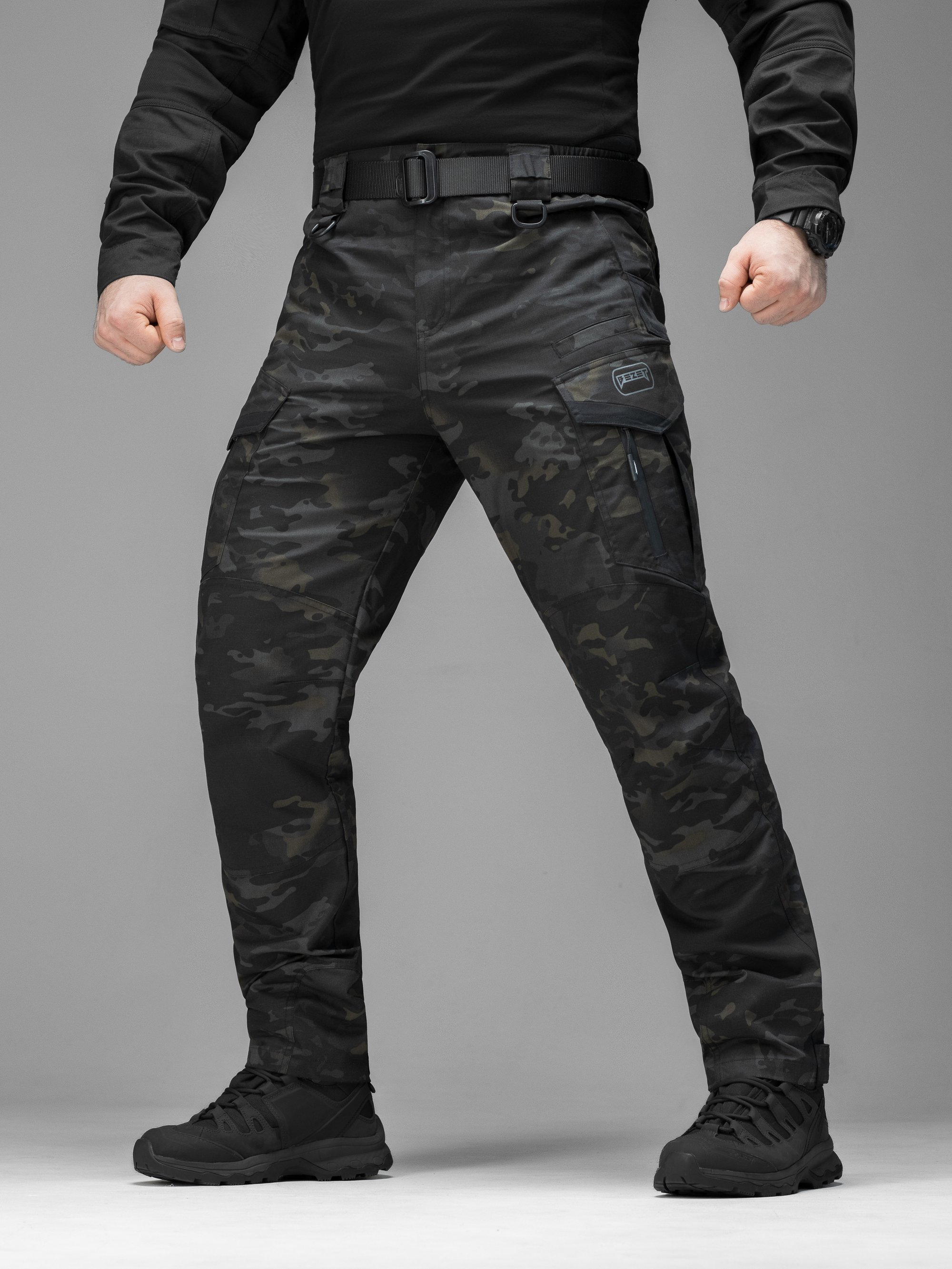 Брюки карго тактичні BEZET Onyx чорний мультикам