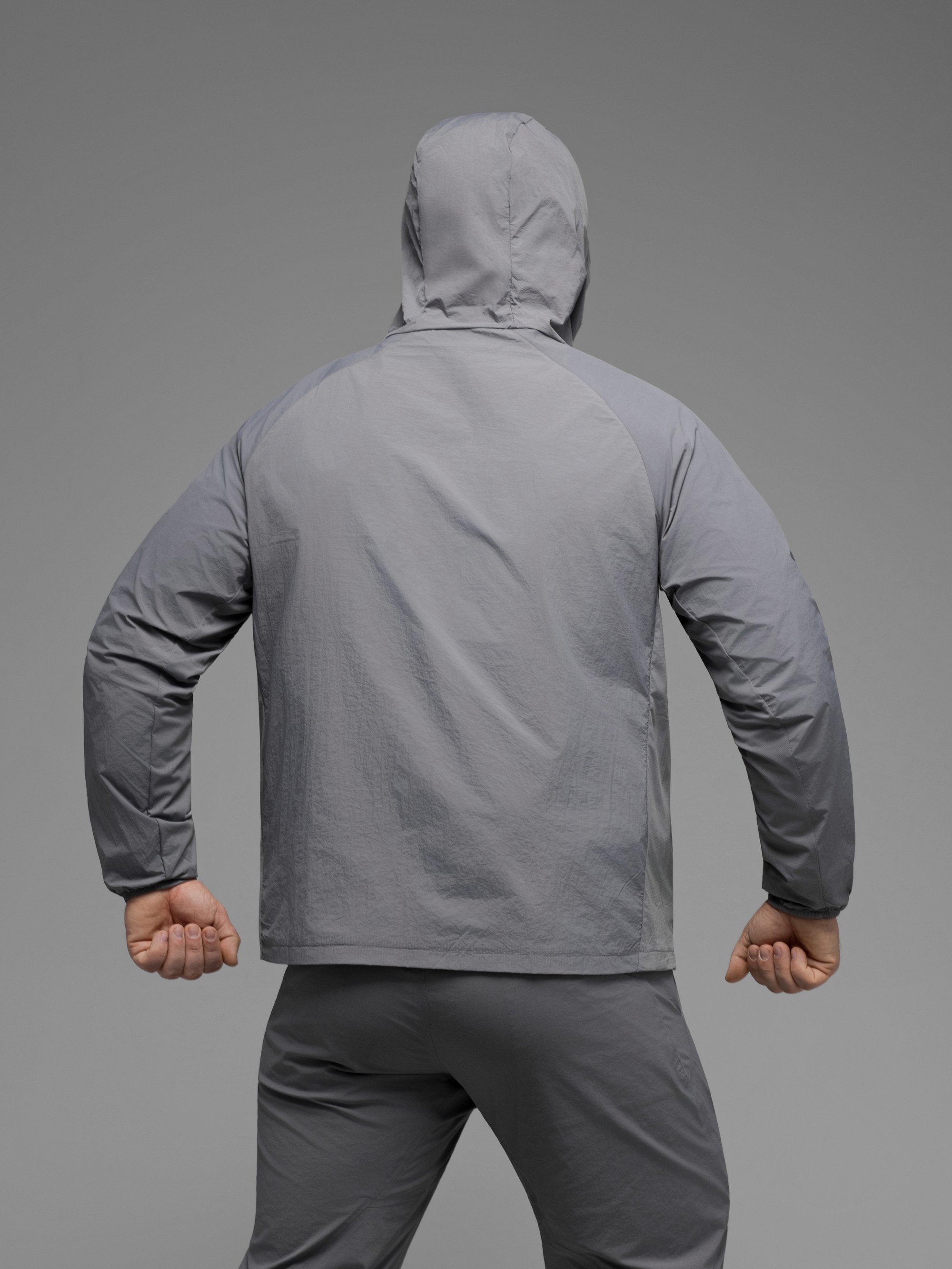 Куртка вітрівка BEZET Solguard UV 100 сірий - Фото 14