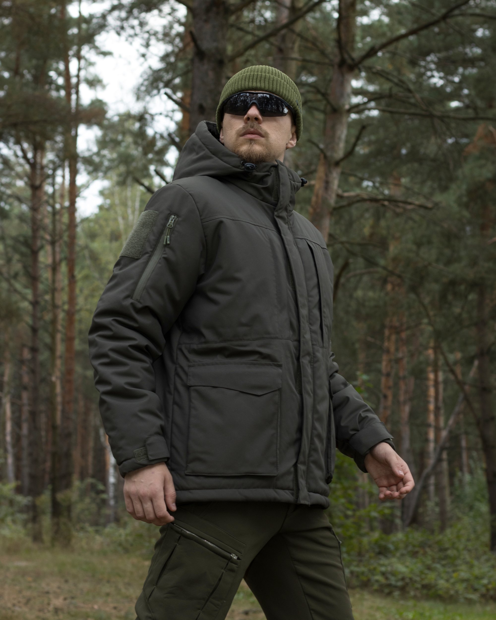 Куртка тактична зимова BEZET SnowPatrol хакі - Фото 15