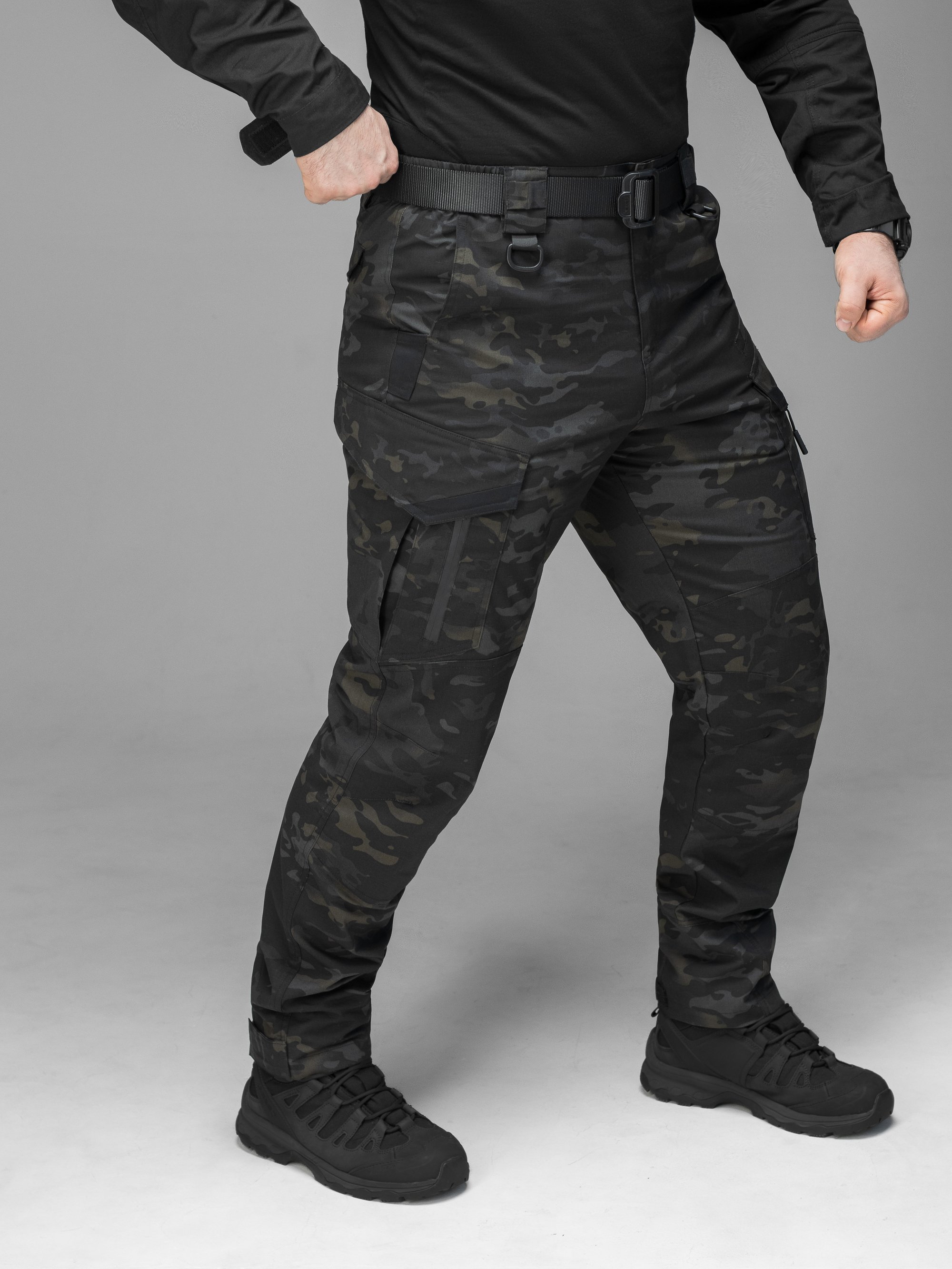 Брюки карго тактичні BEZET Onyx чорний мультикам - Фото 8