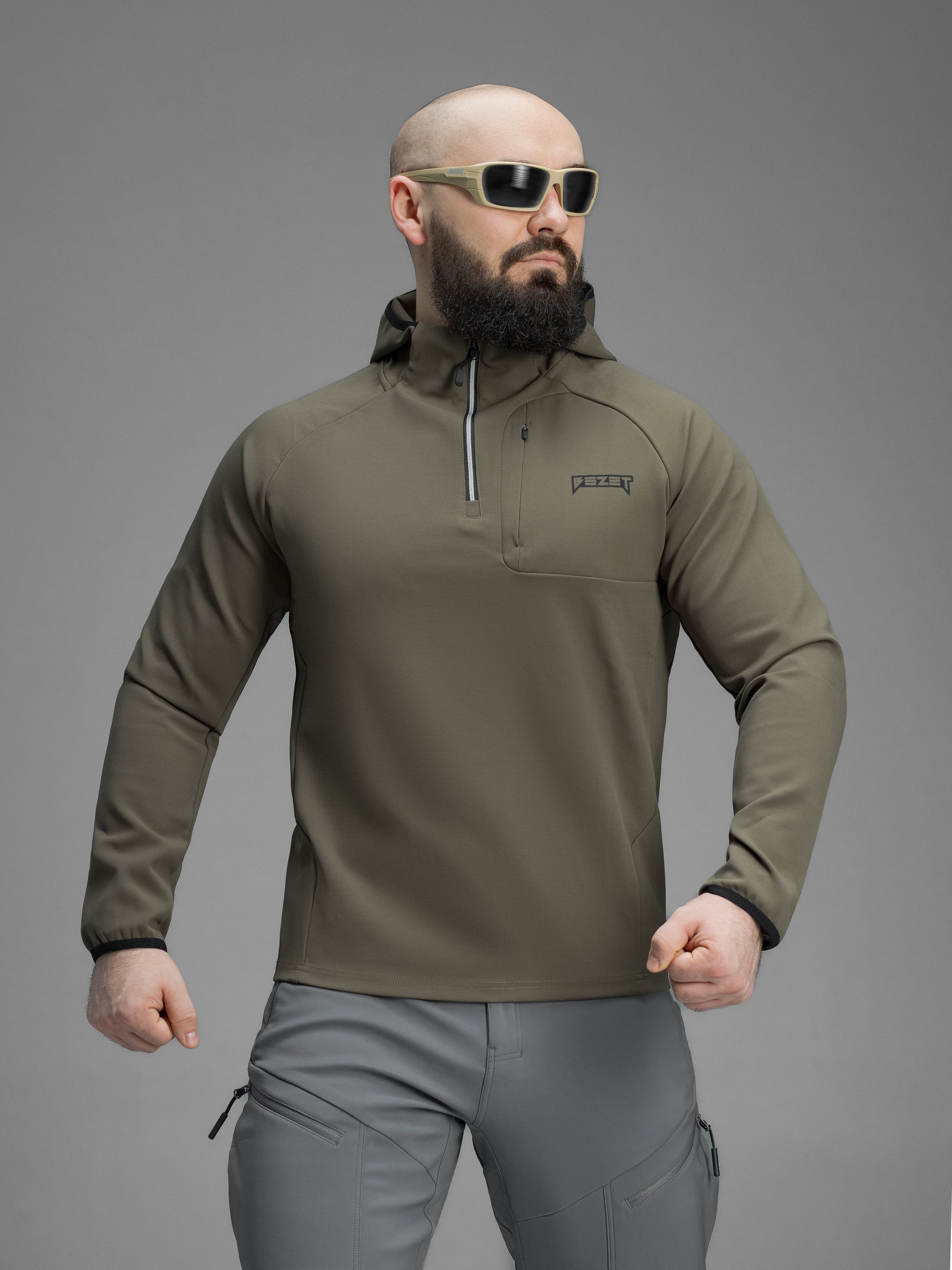 Кофта BEZET Motion хакі - Фото 2