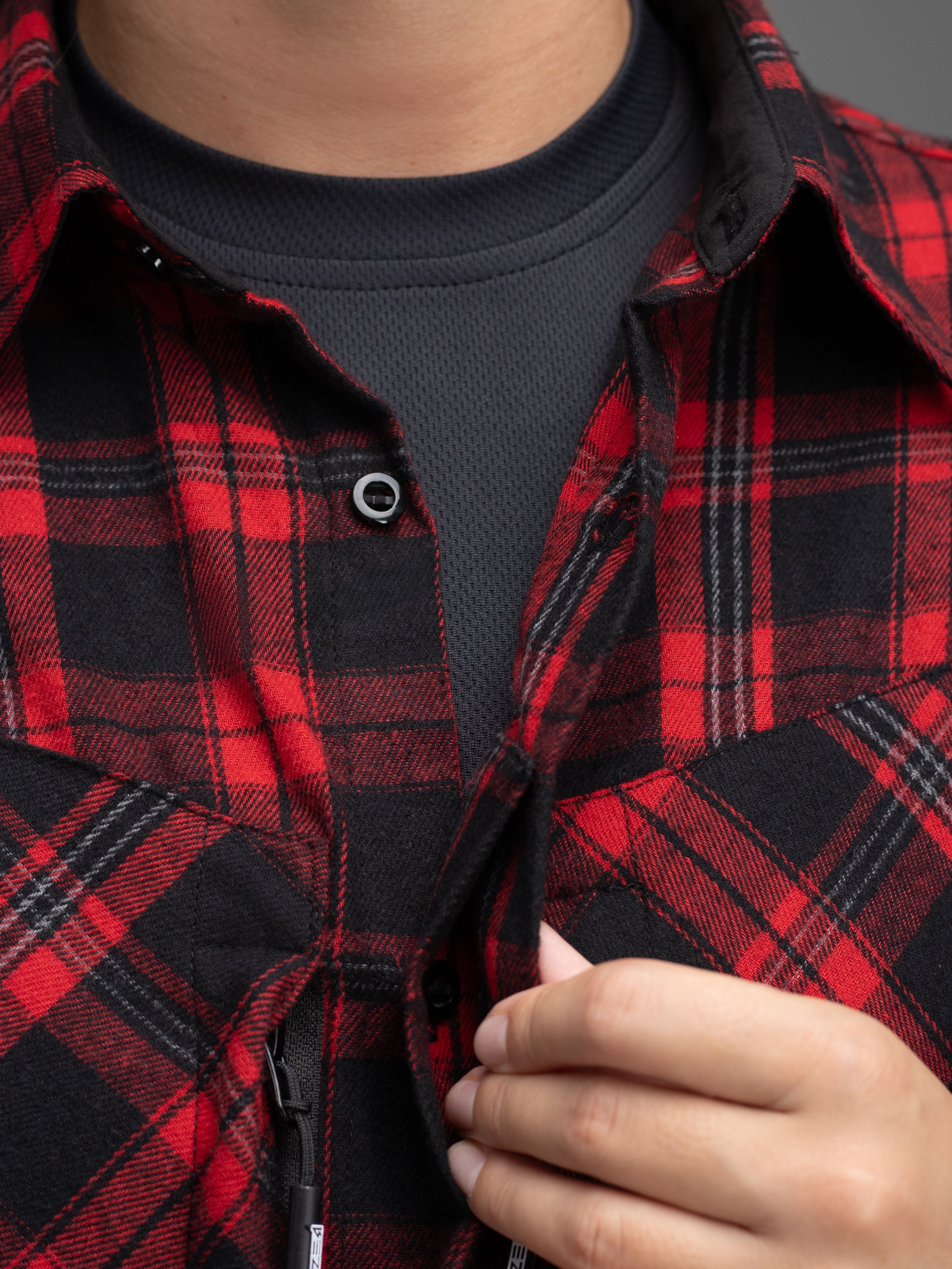 Сорочка фланелева жіноча BEZET Defender чорний/червоний - Фото 9