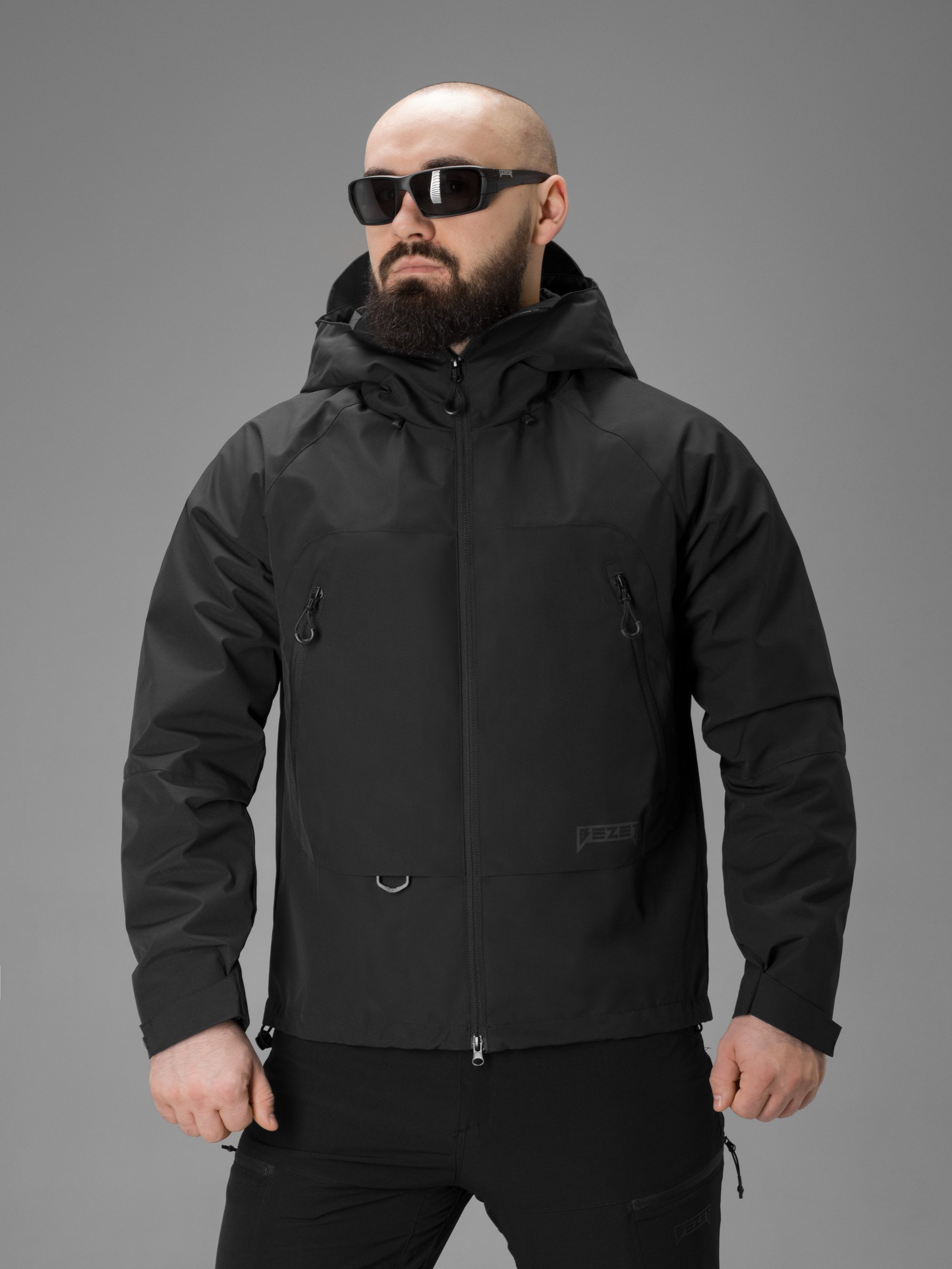 Куртка вітрівка BEZET Trail чорний