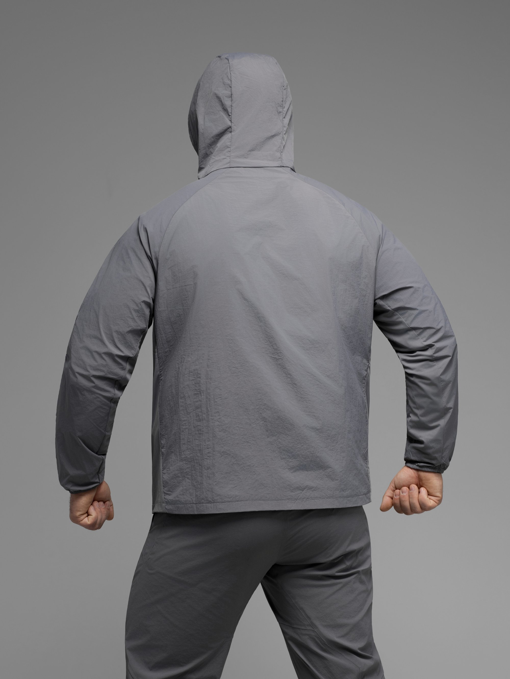 Куртка вітрівка BEZET Solguard UV 100 сірий - Фото 13