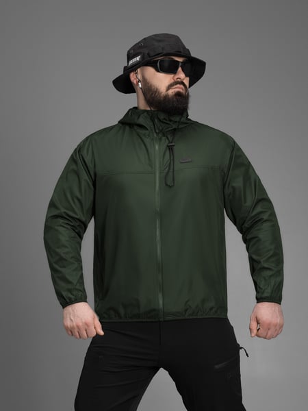Куртка вітрівка швидкосохнуча BEZET SolarShield хакі