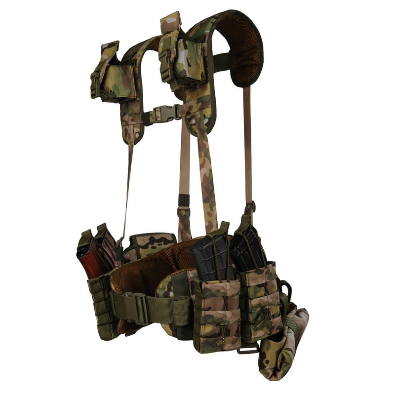 Ремінно-плечова система мультикам РПС Warbelt Molle з підсумками СПЕЦПРОМ КР