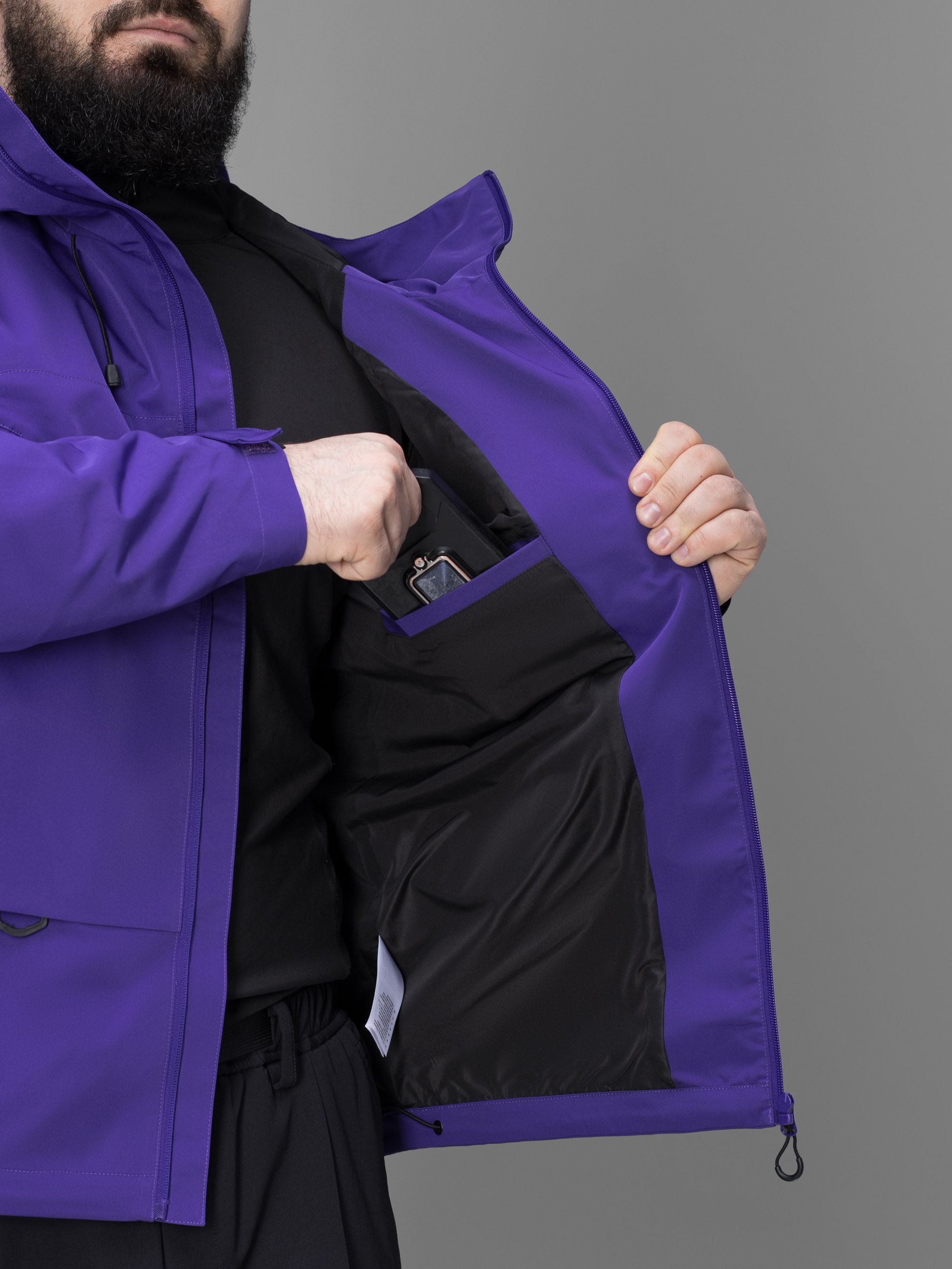 Куртка вітрівка BEZET Trail фіолетовий - Фото 24