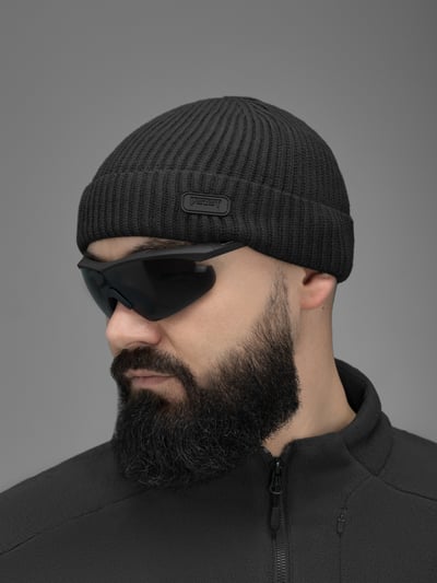 Шапка в'язана BEZET Patrol чорний - Фото 1