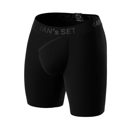 Мужские анатомические боксеры Anatomic Long 2.1 Black Series Micromodal, черный MansSet