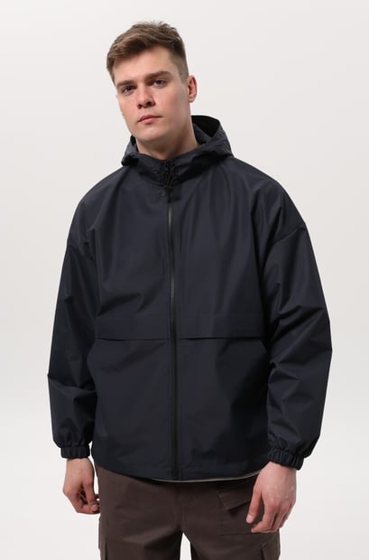 Куртка вітровка з капюшоном BNDK Dark Blue